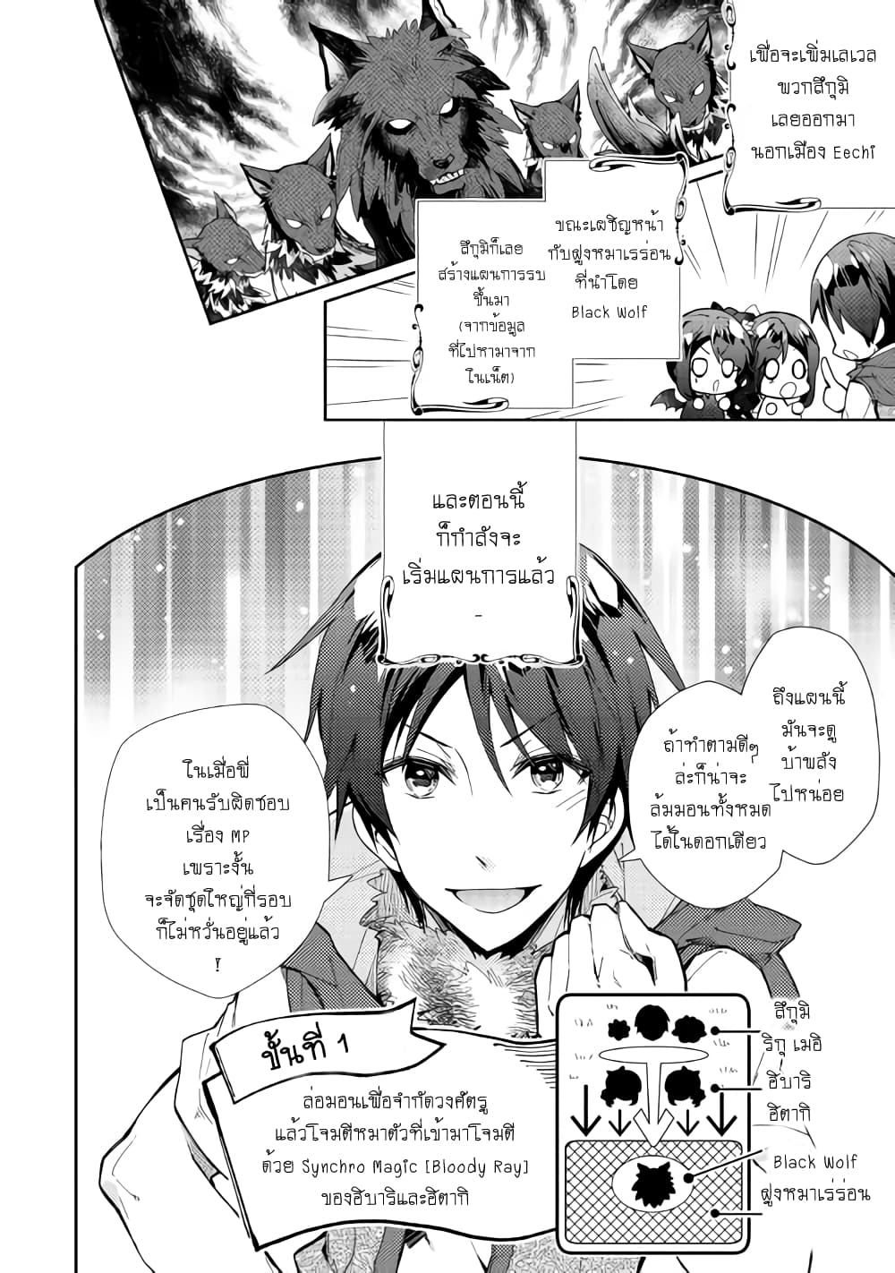 Nonbiri VRMMOki 34-พี่สึกุลองตั้งแผนการรบครั้งแรก