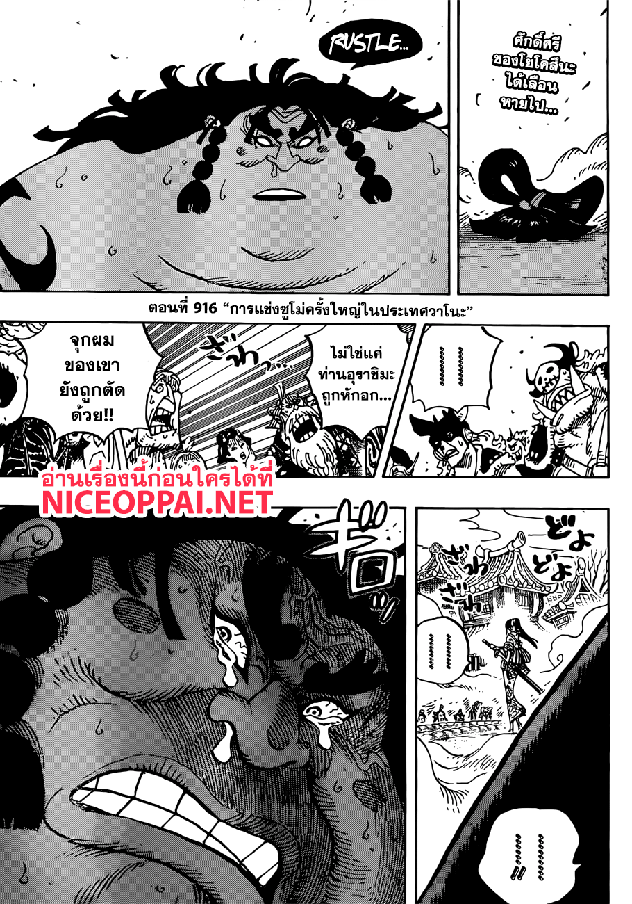 One Piece 916-การแข่งซูโม่ครั้งใหญ่ในประเทศวาโนะ