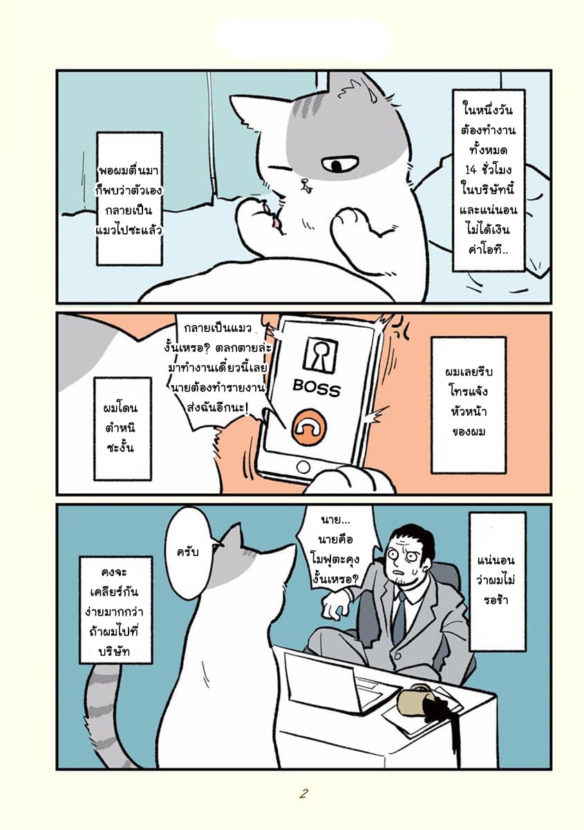 A Black Company's Employee Became a Cat, a Life-Changing Story 1-พนักงานเงินเดือนโมฟุตะคุง