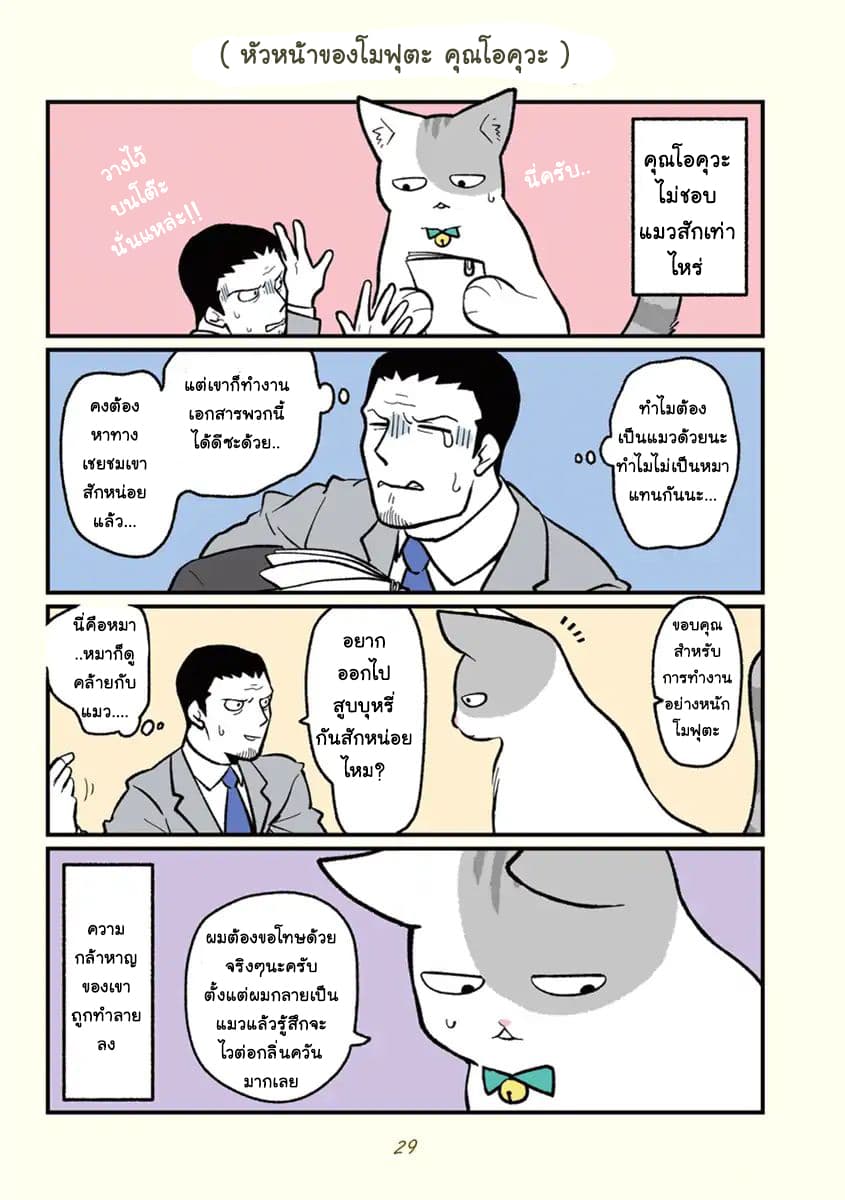 A Black Company's Employee Became a Cat, a Life-Changing Story 3-โมฟุตะกับเรื่องสยองขวัญ