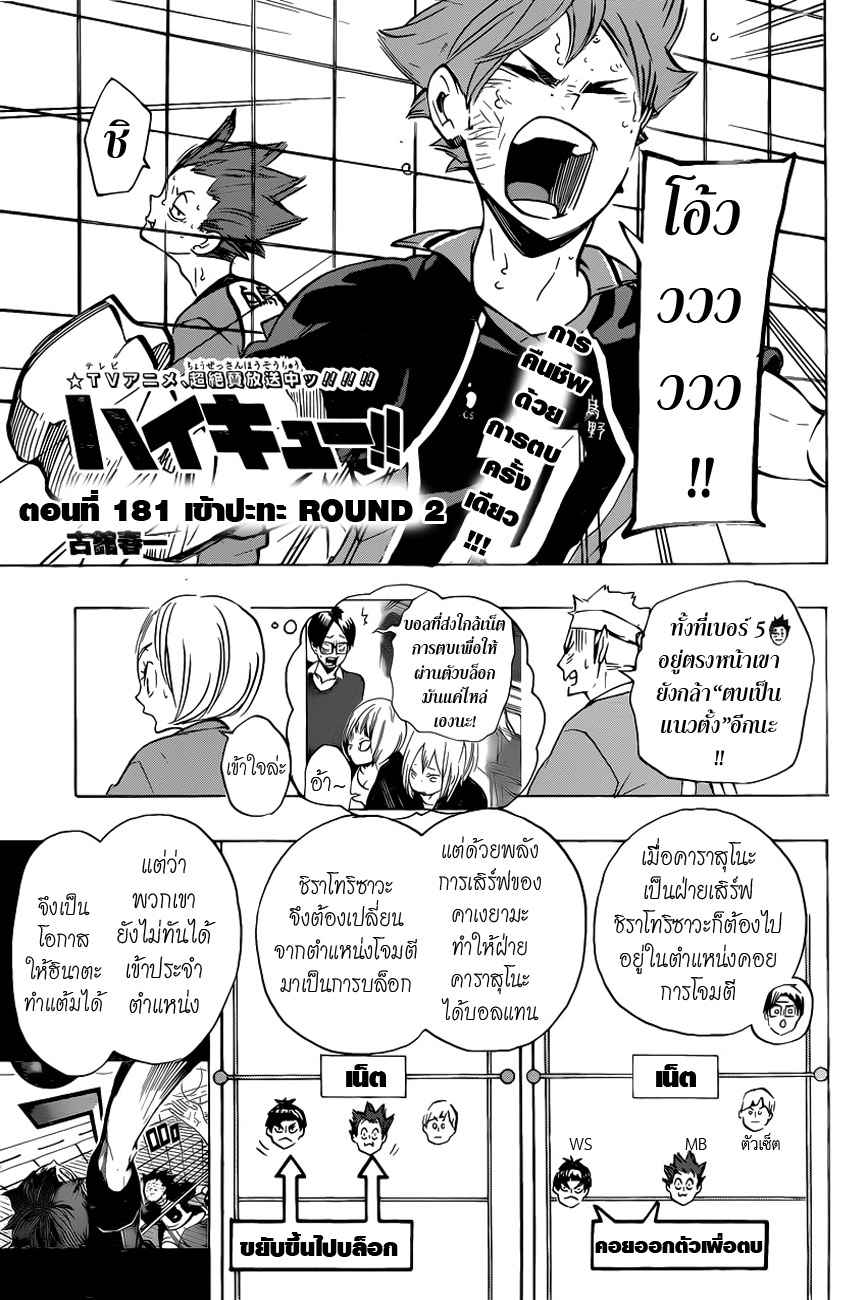 Haikyuu!! 181-เข้าปะทะ ROUND 2