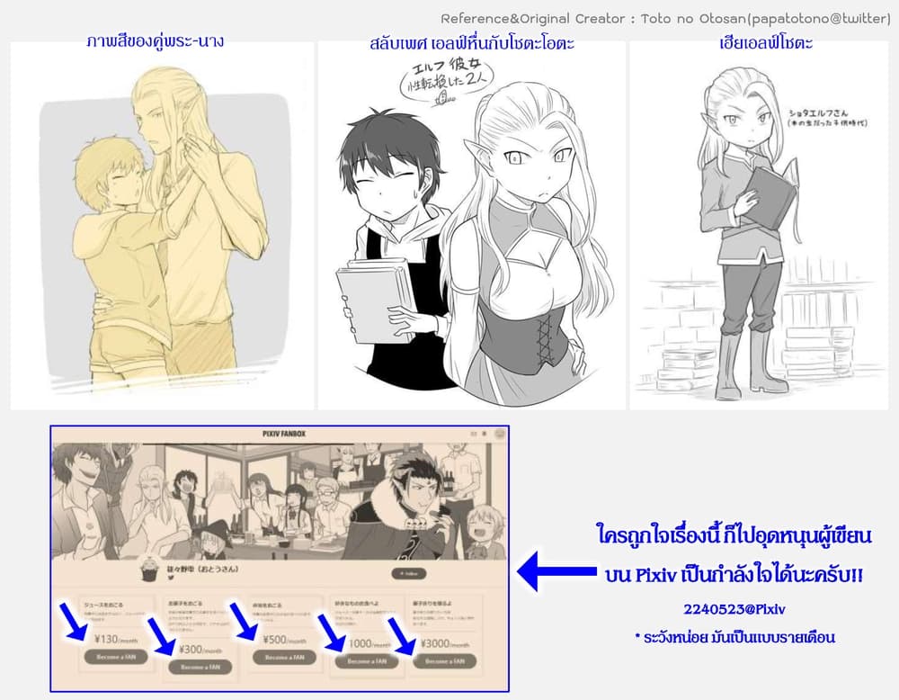 Elf Kareshi มีแฟนเป็นเอลฟ์ 3-แม่น้องสาวกับท่านพี่ (ตอนที่ 10-13)