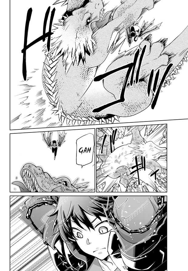 Jishou! Heibon Mazoku no Eiyuu Life: B-kyuu Mazoku nano ni Cheat Dungeon wo Tsukutteshimatta Kekka 9-โครโนเผชิญหน้ากับมังกรแห่งความตะกละ