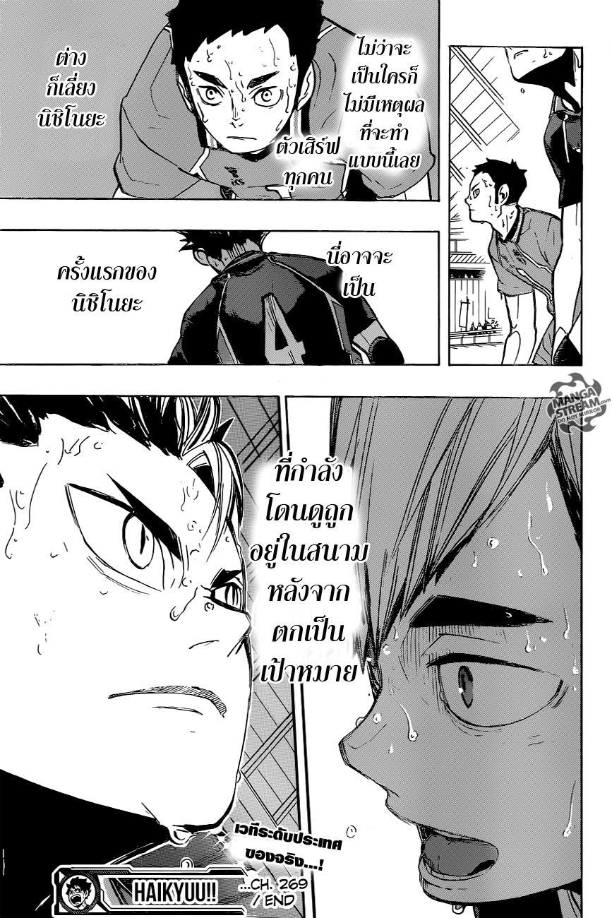 Haikyuu!! 269-เหล่าสัตว์ร้าย
