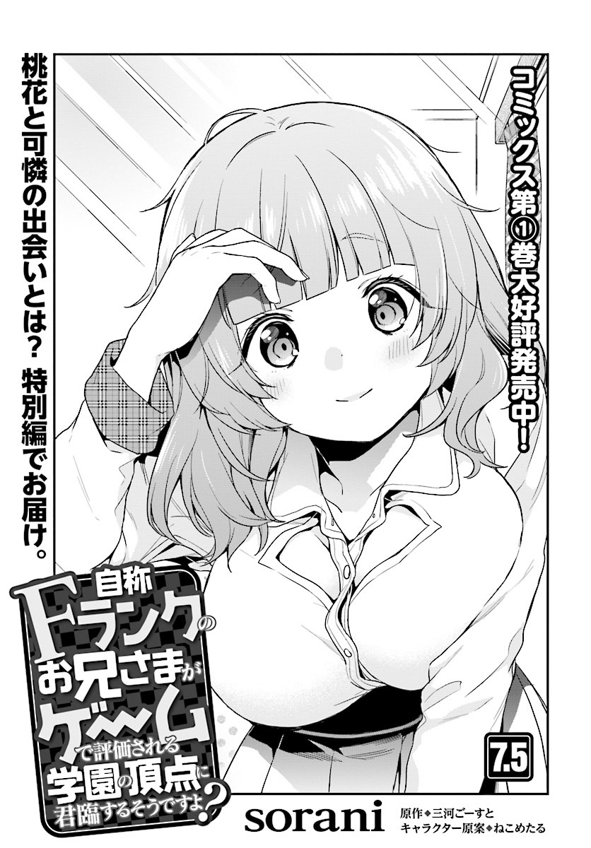 Jishou F-Rank no Oniisama ga Game de Hyouka sareru Gakuen no Chouten ni Kunrin suru Sou desu yo? 7.5-ตอนพิเศษ