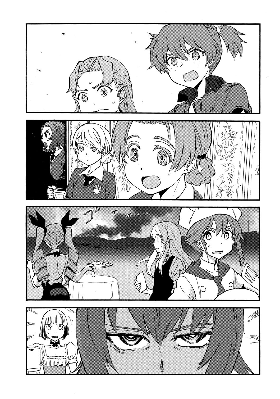 Girls Und Panzer: Ribbon Warrior 18-การตีโต้ของคุโรโมริมิเนะ Part 4