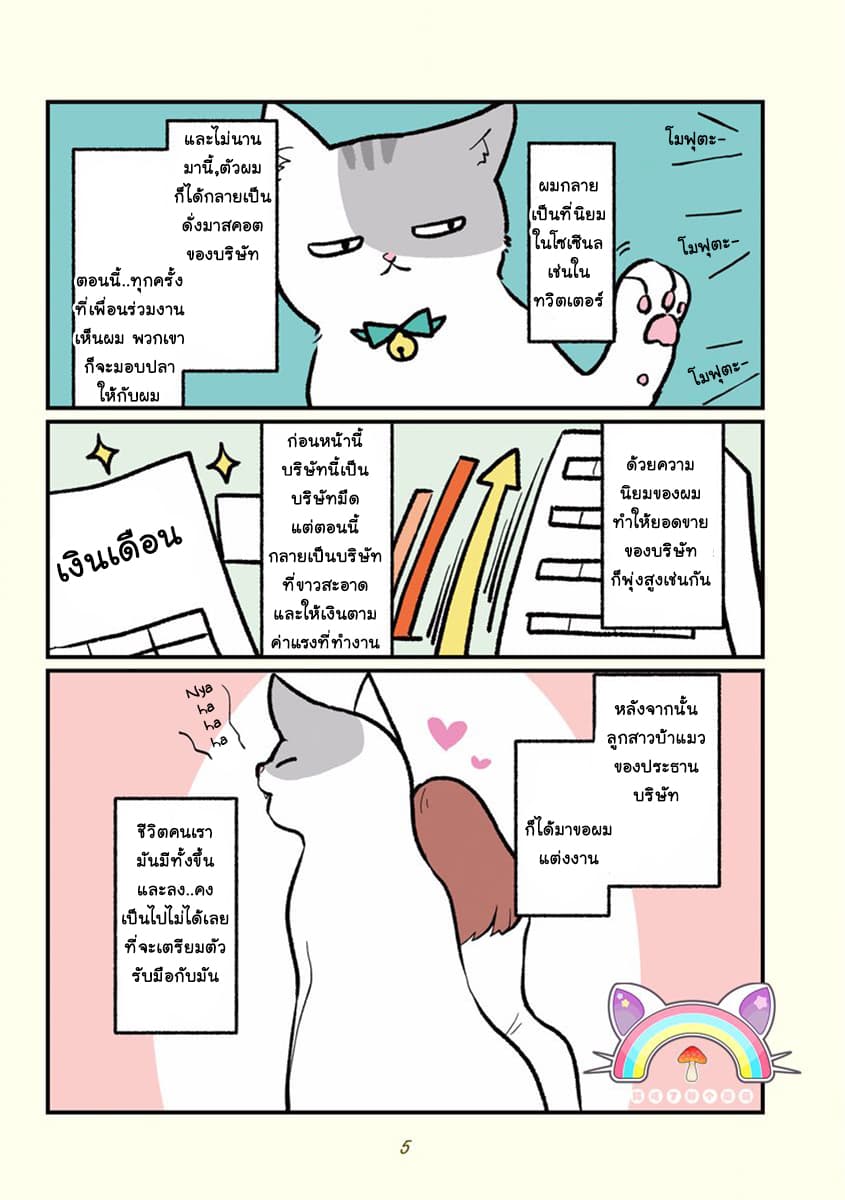 A Black Company's Employee Became a Cat, a Life-Changing Story 1-พนักงานเงินเดือนโมฟุตะคุง